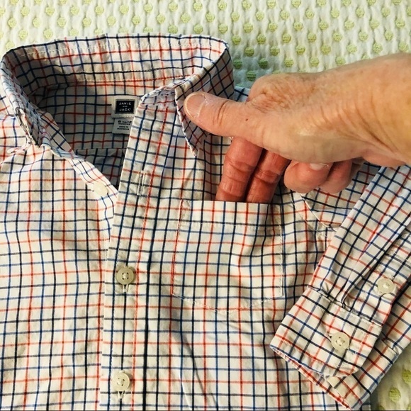 JANIE AND JACK - BOYS SZ 6-12MOS PLAID BUTTON DOWN - Picture 5 of 8